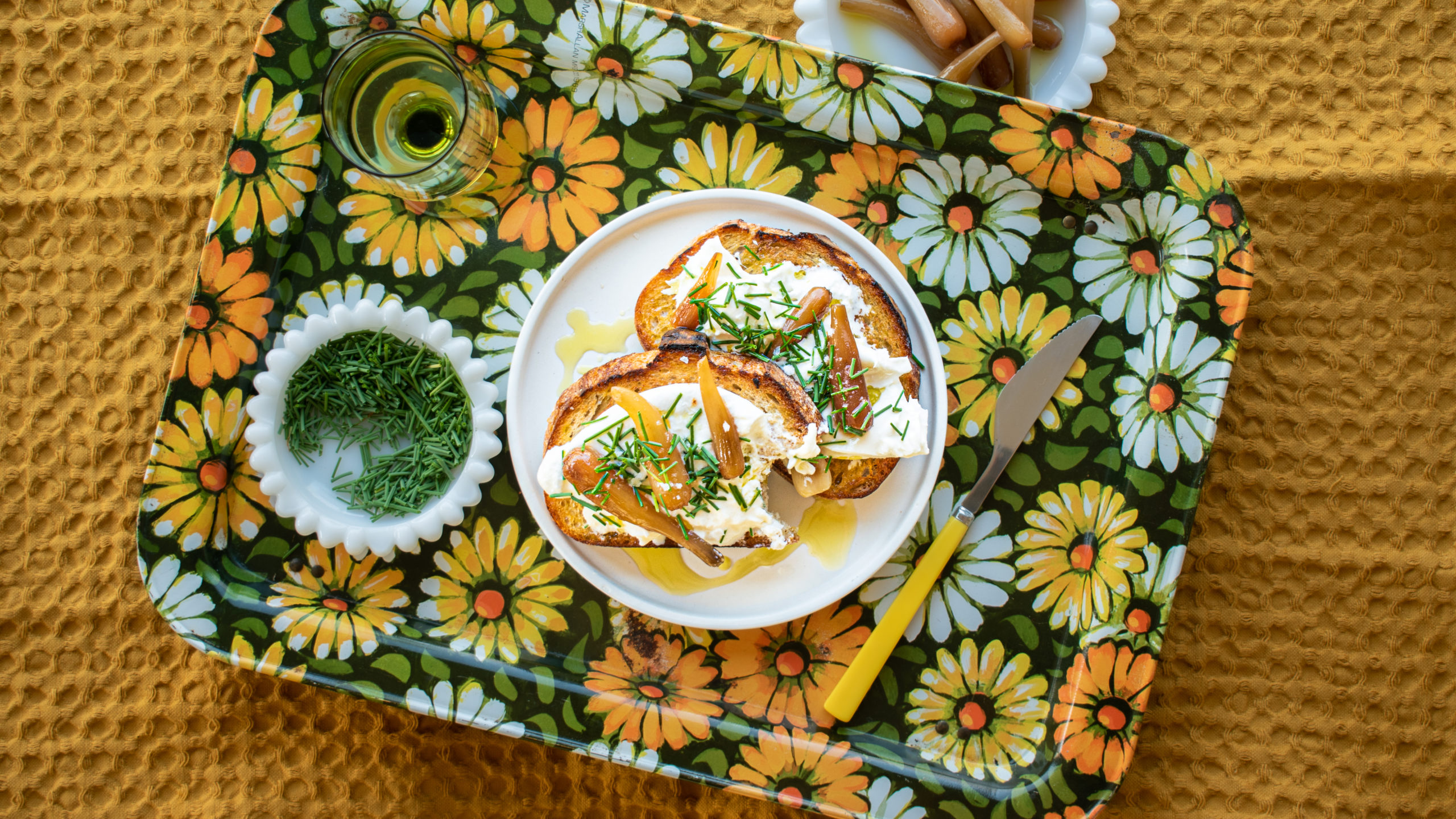 Ramps & Burrata Toast - Foraged